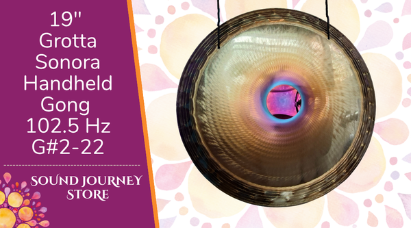 19" Grotta Sonora Handheld Gong 102.5 Hz G#2-22
