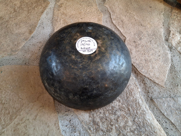 Bowl 829: 7.75" Antique Himalayan Singing Bowl 190 HZ F#3+46