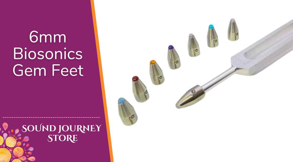 All our Biosonics Gem Feet - 6 mm - Variety of Gem Stones