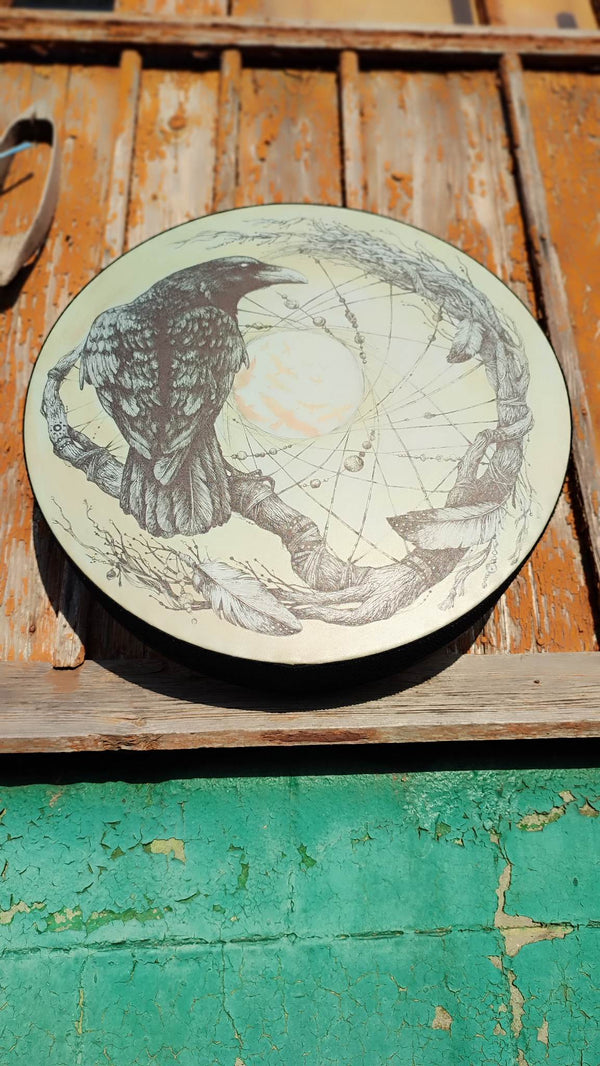 18" Raven Vegan Tunable Hand Drum