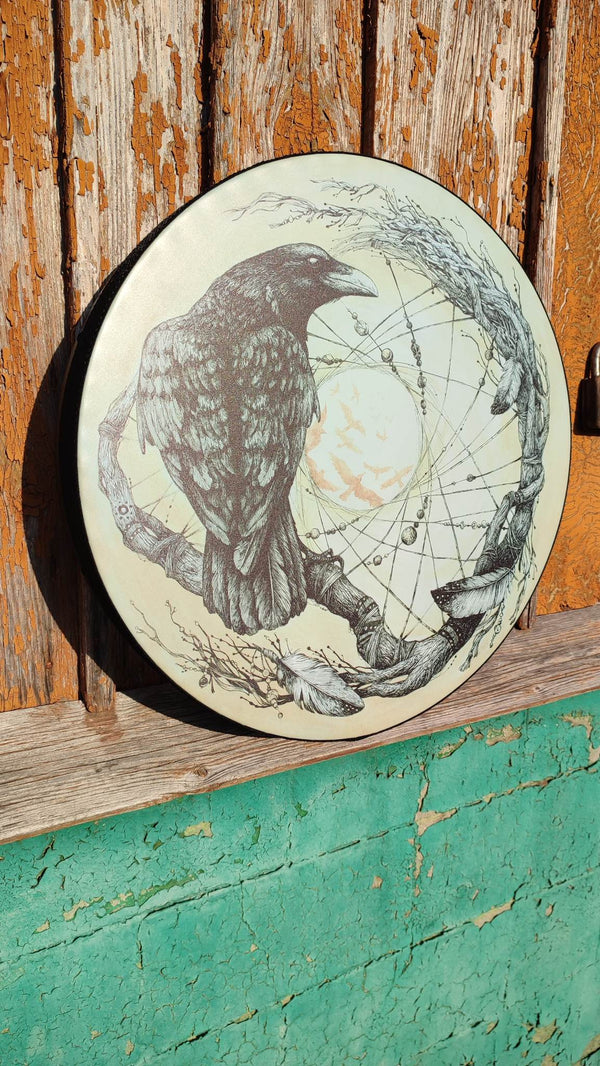 18" Raven Vegan Tunable Hand Drum