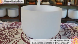 14" F3 Crystal Singing Bowl