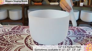 12" C4 Crystal Singing Bowl