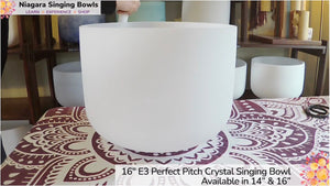 16" E3 Perfect Pitch Crystal Singing Bowl