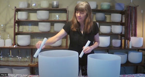 Comparing 14" and 16" F3 Crystal Singing Bowls