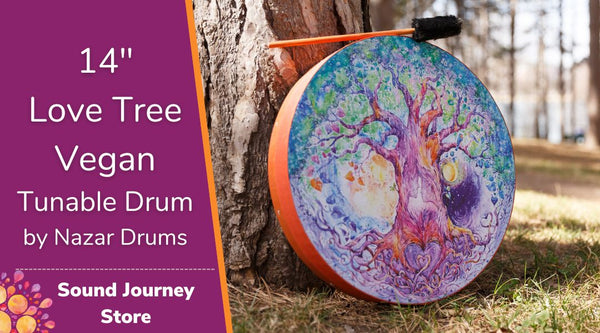 14" and 20" Love Tree Vegan Tunable Hand Drum