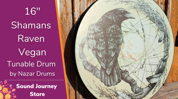 16" Shaman's Raven Vegan Tunable Hand Drum