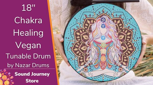 18" Chakra Healing Vegan Tunable Hand Drum