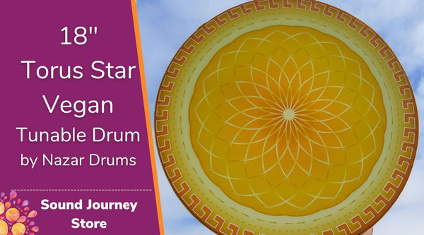 18" and 20" Torus Star Vegan Tunable Hand Drum