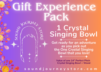 The Gift Experience Pack of 1 Crystal Singing Bowl