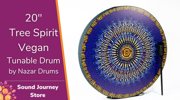 16", 18", 20", 22" and 24" Tree Spirit Vegan Tunable Hand Drum