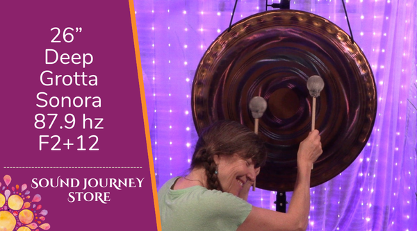 26" Grotta Sonora Deep Gong 87.9 Hz F2+12