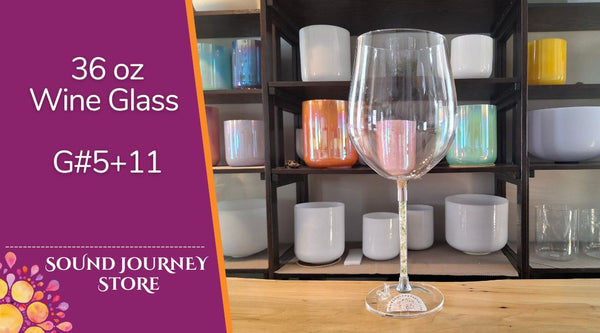 36 oz Wine Glass Singing Bowls - Super High Notes