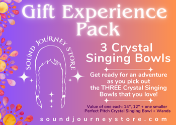 The Gift Experience Pack of 3 Crystal Singing Bowls