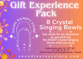 The Gift Experience Pack of 8 Crystal Singing Bowls