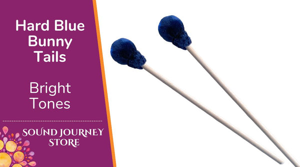Hard Blue Bunny Tail Mallets