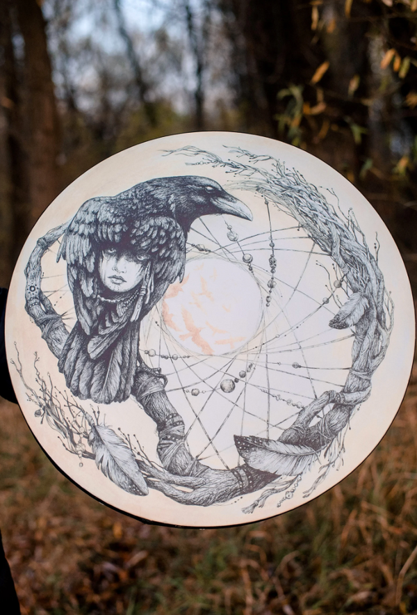20" Shamans Raven Vegan Tunable Hand Drum