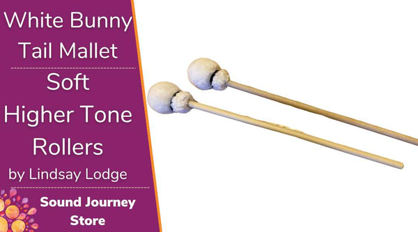 Lindsay Lodge Mallets - Soft High Rollers - White Bunny Tail