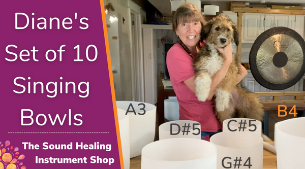 Key of G - Starter Set with B4 Adding a Ray of Sunshine - 6 Bowls G3 C4 D4 E4 G4 B4