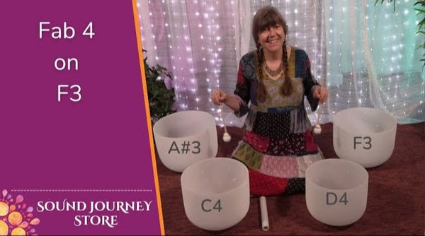 Fab 4 on F3 Crystal Singing Bowl