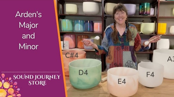 Arden's Major and Minor Crystal Singing Bowl Set