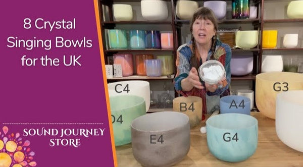 8 Crystal Singing Bowls for the UK