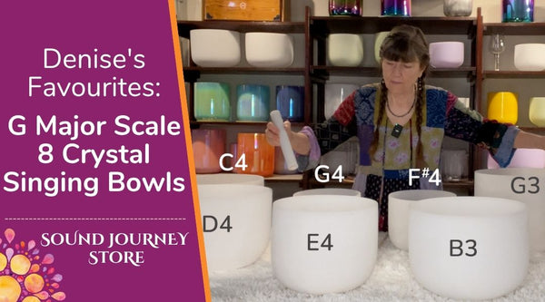 G Major Scale - 8 Bowls G3 A3 B3 C4 D4 E4 F#4 G4