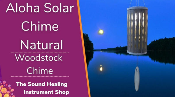 Woodstock Aloha Solar Chime - Natural