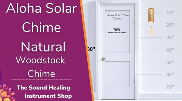 Woodstock Aloha Solar Chime - Natural