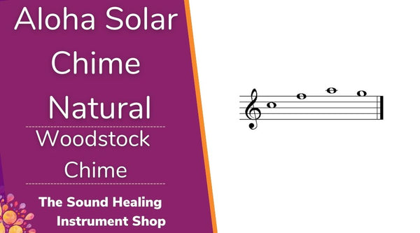 Woodstock Aloha Solar Chime - Natural